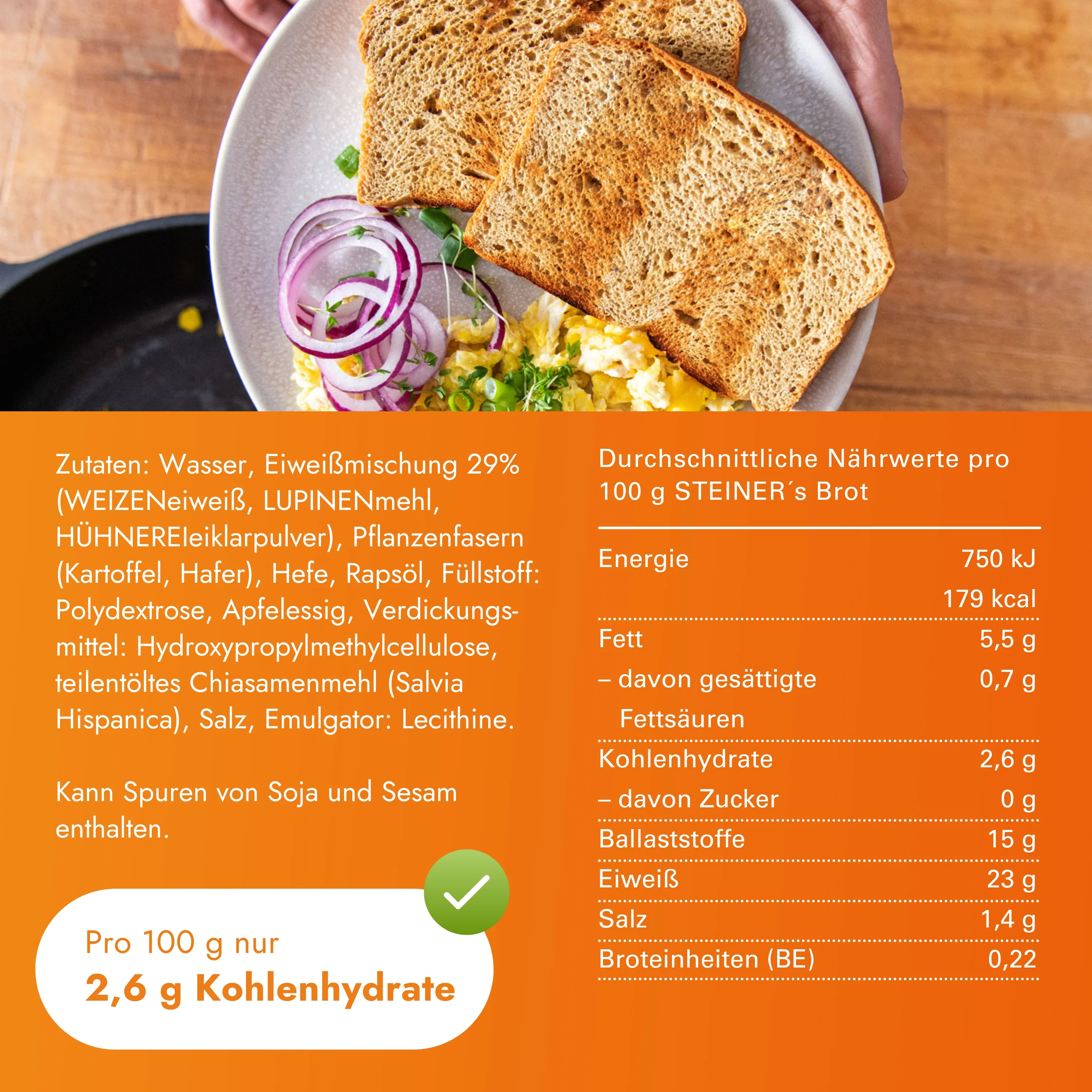 STEINER´s Low Carb High Protein Brot - Image 6