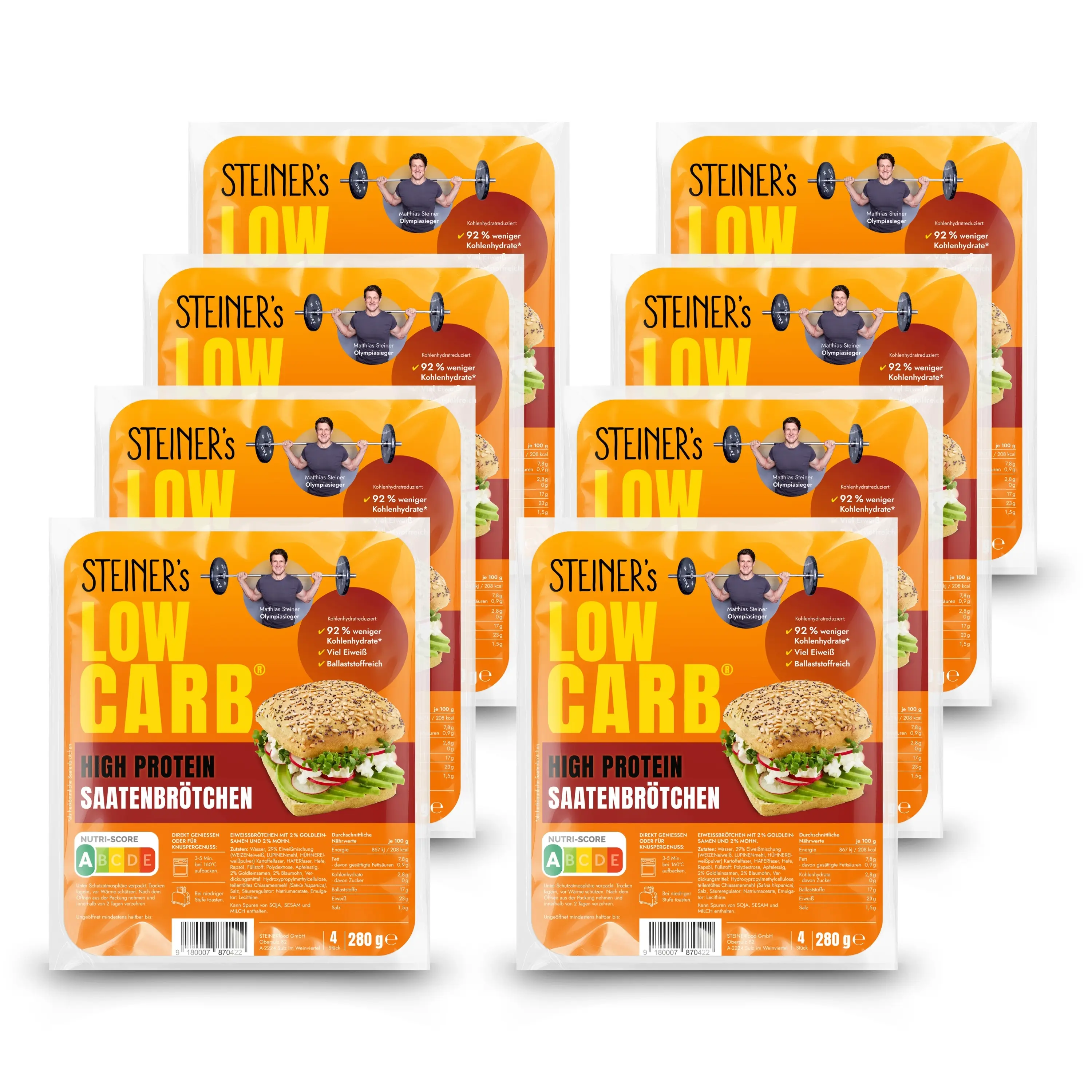 STEINER´s Low Carb High Protein Saatenbrötchen - Image 5