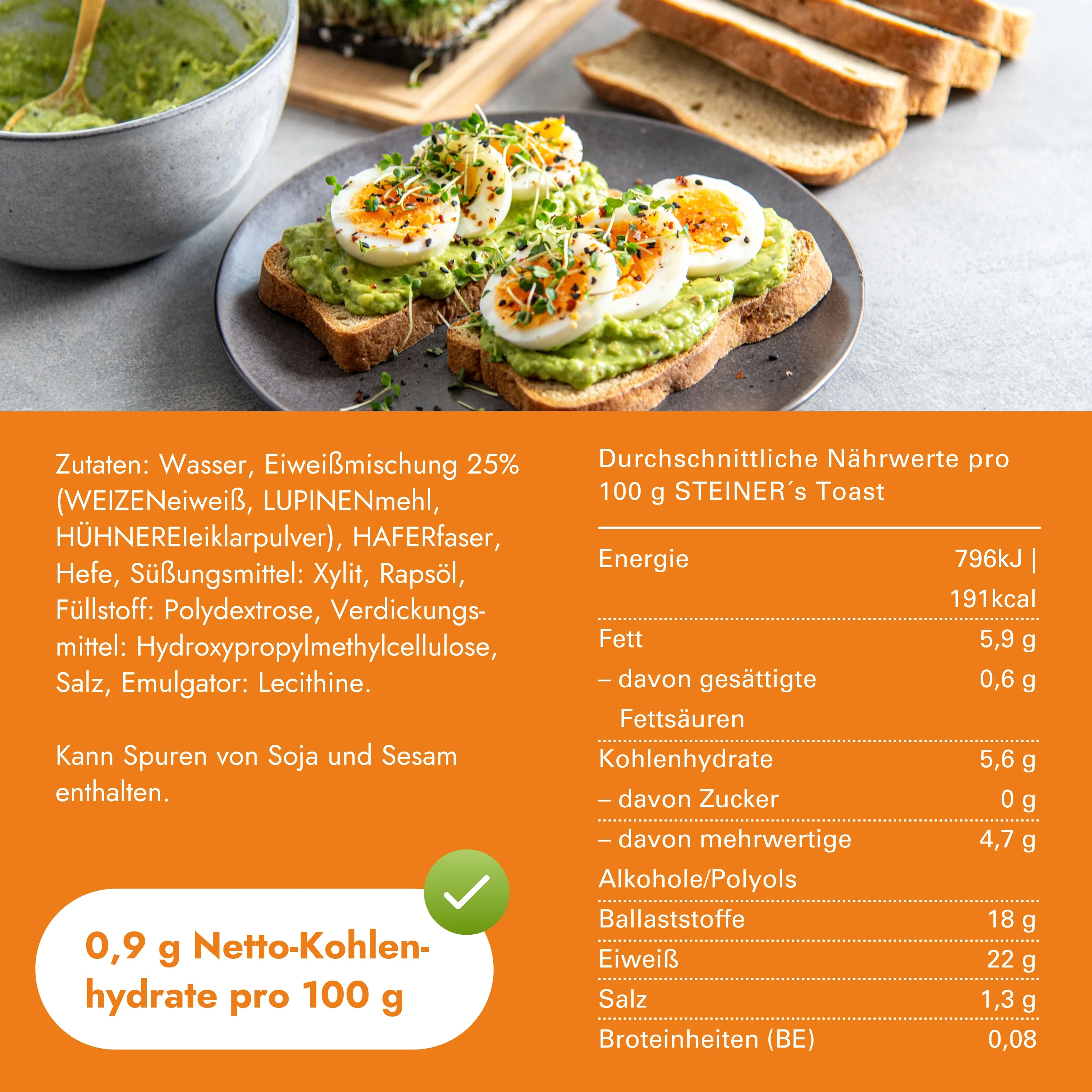 STEINER´s Low Carb High Protein Toast - Image 5