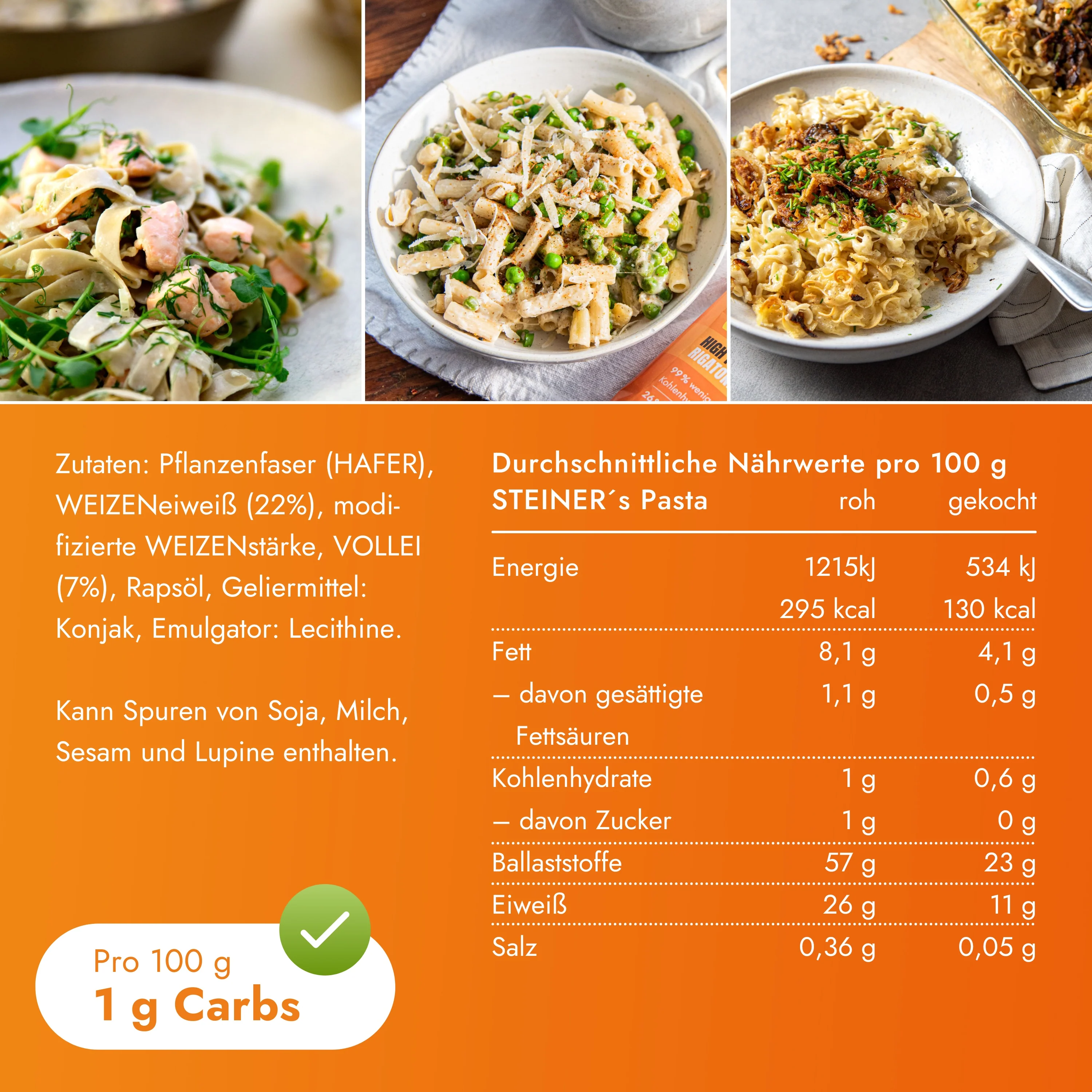 STEINER´s Low Carb Fusilli - Image 5