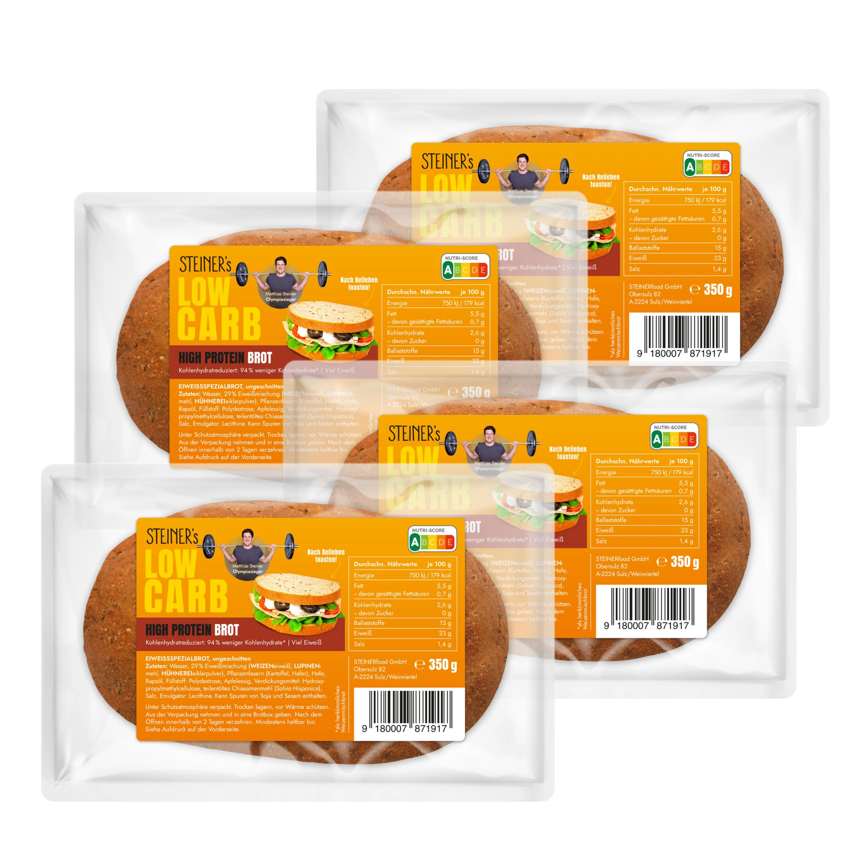 STEINER´s Low Carb High Protein Brot Laib - Image 6